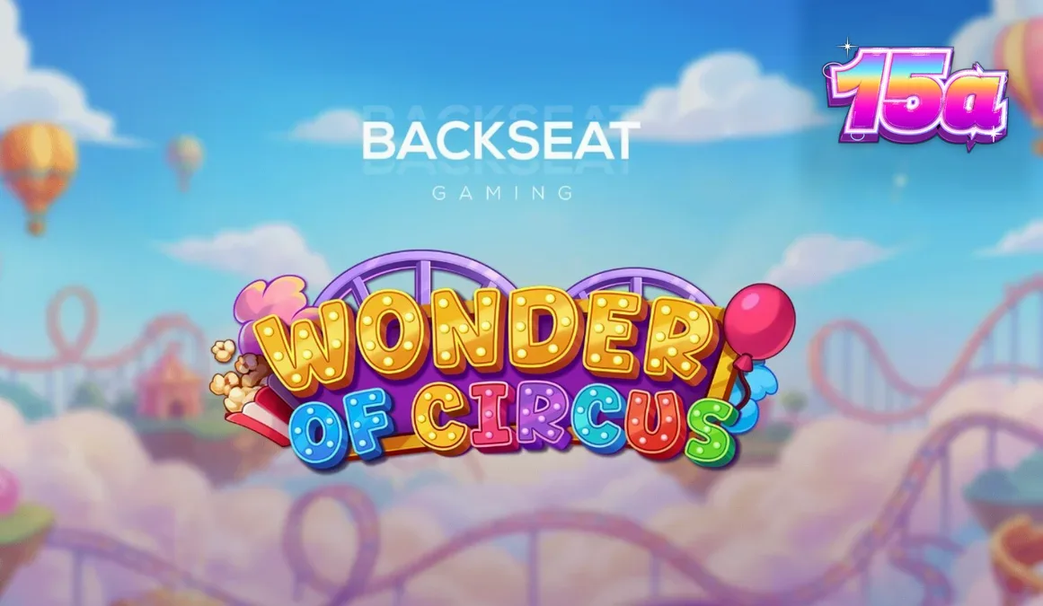 Interface vibrante do slot Wonder of Circus com elementos de circo neon